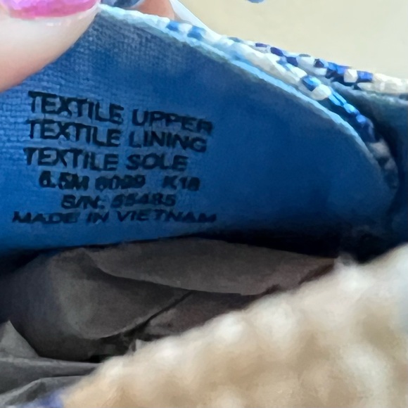 Tory Burch Florence Blue Plaid Platfrom Lace Up Espadrilles US6.5 Used Once!! - Picture 12 of 12